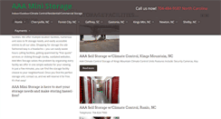 Desktop Screenshot of aaaministorages.com